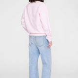 Anine Bing Spencer Sweatshirt Anine Bing in Powder Pink - styled look