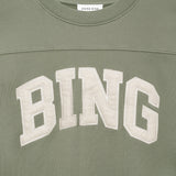 Anine Bing Trenton Sweatshirt Bing in Washed Olive