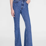 Anine Bing Wyatt Jean in Freshwater Blue - detail view