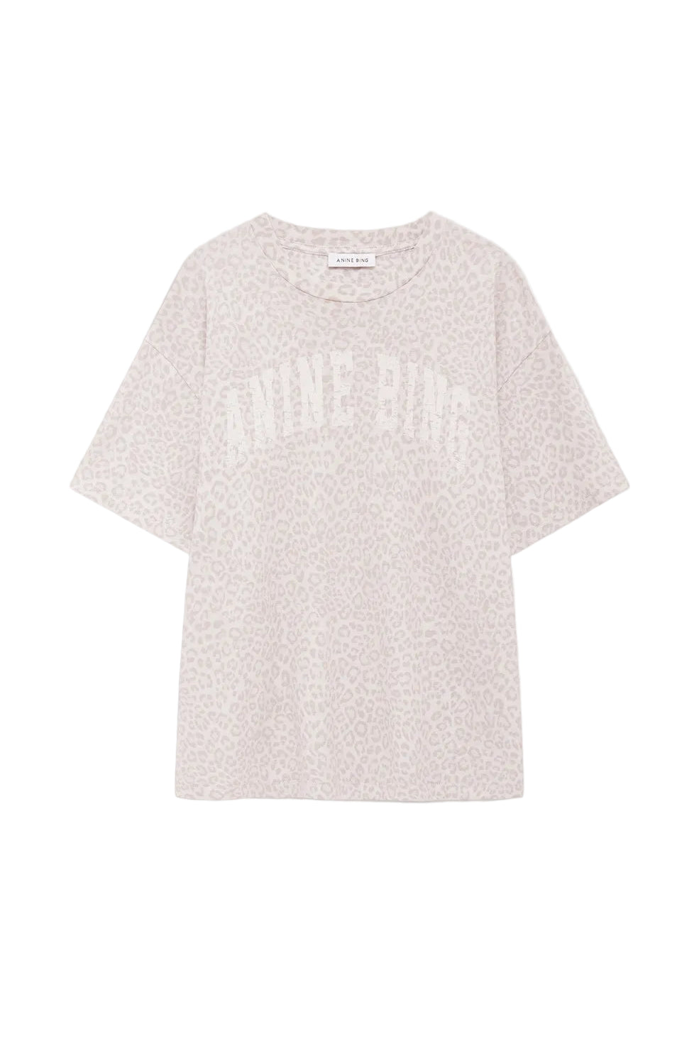 Anine Bing Cade Tee Anine Bing in Washed White Leopard