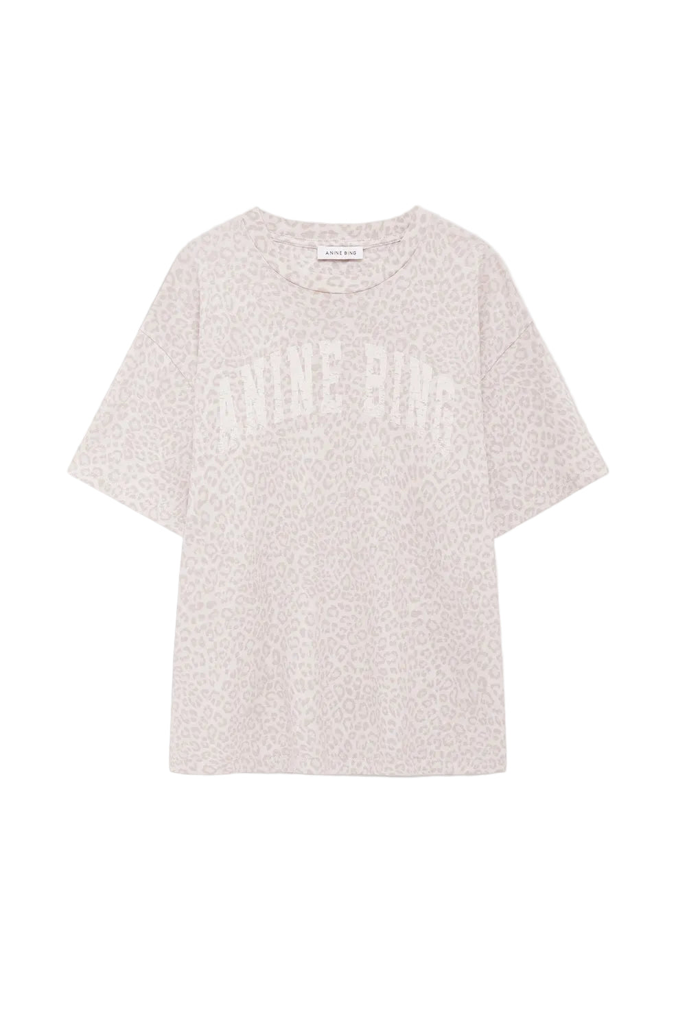 Anine Bing Cade Tee Anine Bing in Washed White Leopard