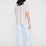Anine Bing Cade Tee Anine Bing in Washed White Leopard
