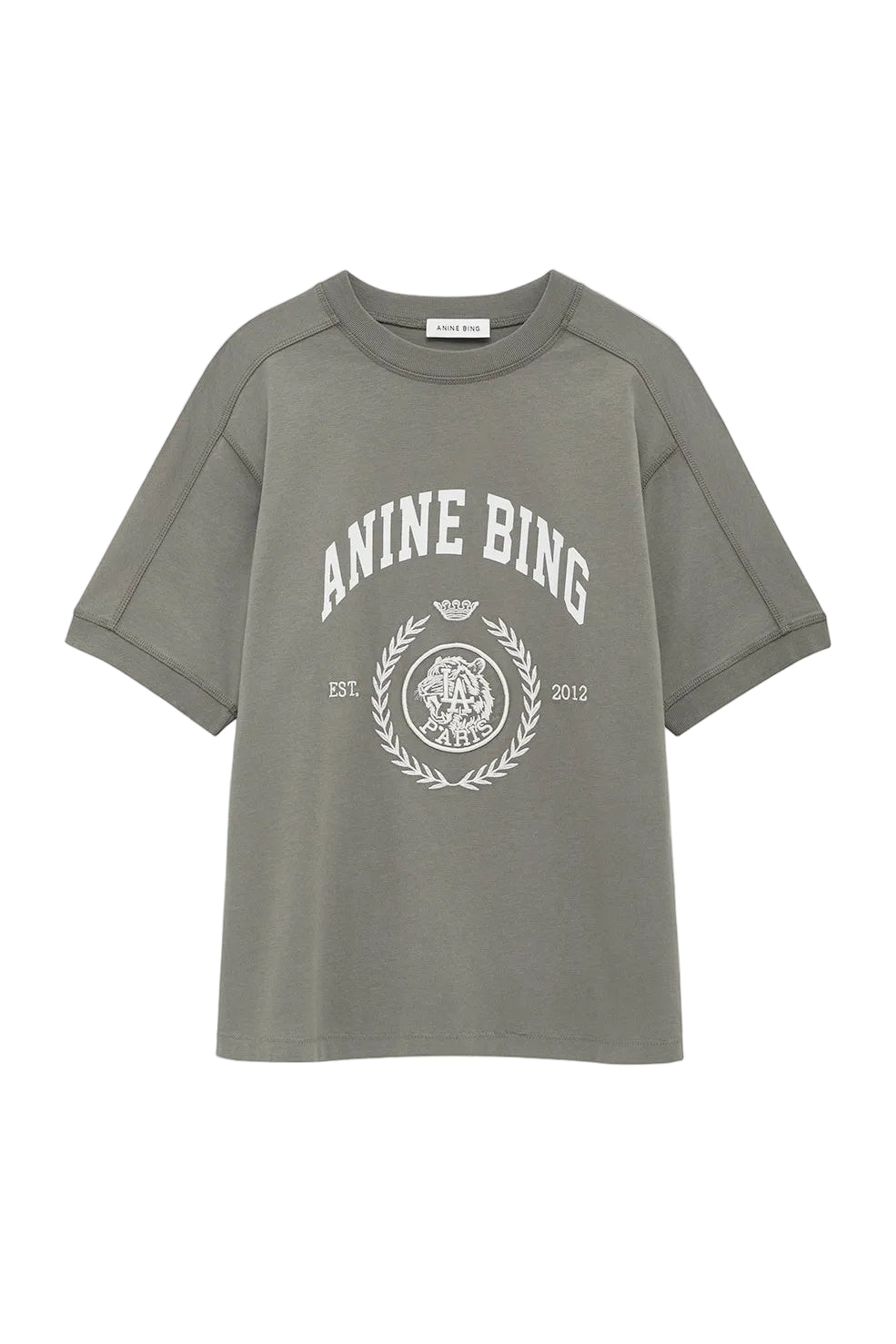 Anine Bing Jaylin Tee Collegiate in Washed Sage