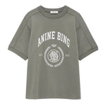 Anine Bing Jaylin Tee Collegiate in Washed Sage