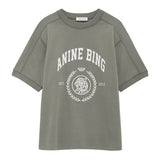 Anine Bing Jaylin Tee Collegiate in Washed Sage