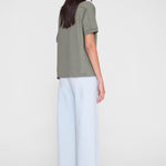 Anine Bing Jaylin Tee Collegiate in Washed Sage