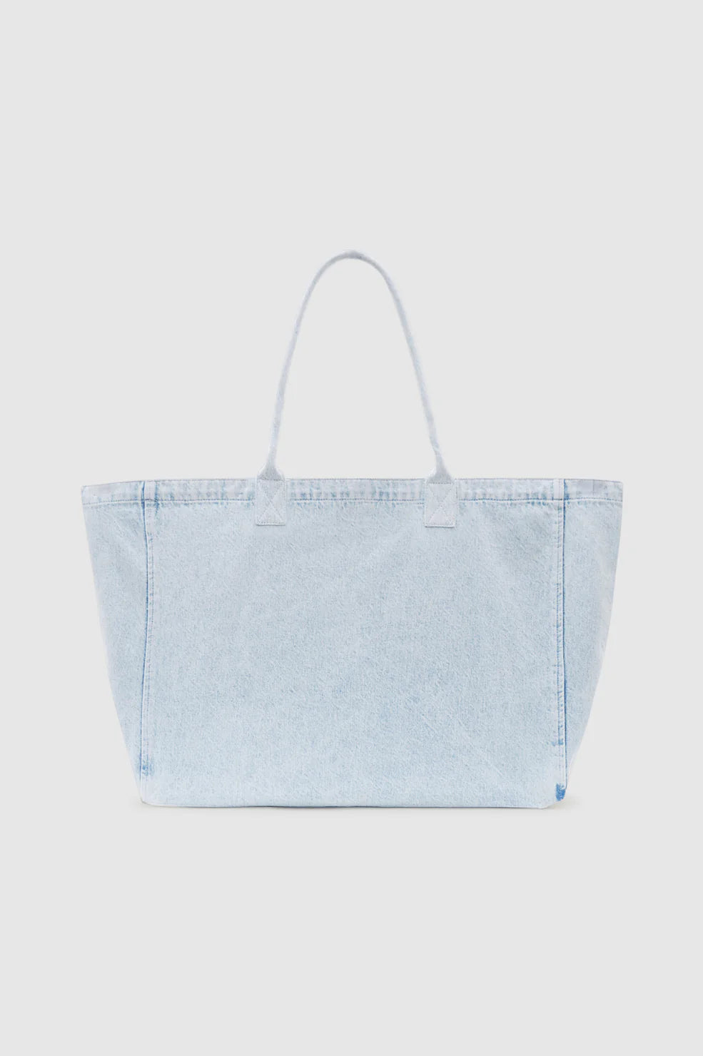 Anine Bing Leo Denim Tote in Lucid Blue