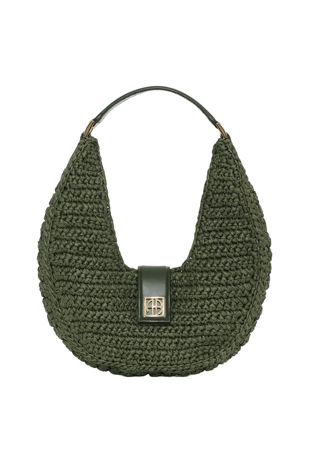 Anine Bing Lou Bag Monogram in Olive