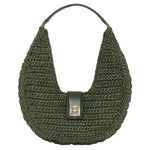 Anine Bing Lou Bag Monogram in Olive