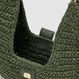 Anine Bing Lou Bag Monogram in Olive - outfit inspiration
