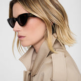 Anine Bing Marsais Sunglasses in Dark Tortoise