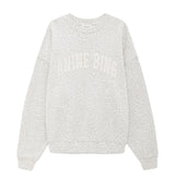 Anine Bing Miles Sweatshirt Anine Bing in Washed White Leopard
