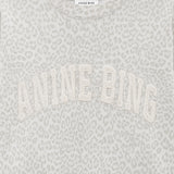 Anine Bing Miles Sweatshirt Anine Bing in Washed White Leopard