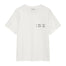 Anine Bing Shelley Tee I See You I Love You in Washed Cream