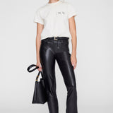 Anine Bing Shelley Tee I See You I Love You in Washed Cream - detail view