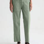 AG Jeans Analeigh in Sulfur Faded Moss - detail view