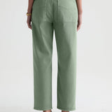 AG Jeans Analeigh in Sulfur Faded Moss - close up