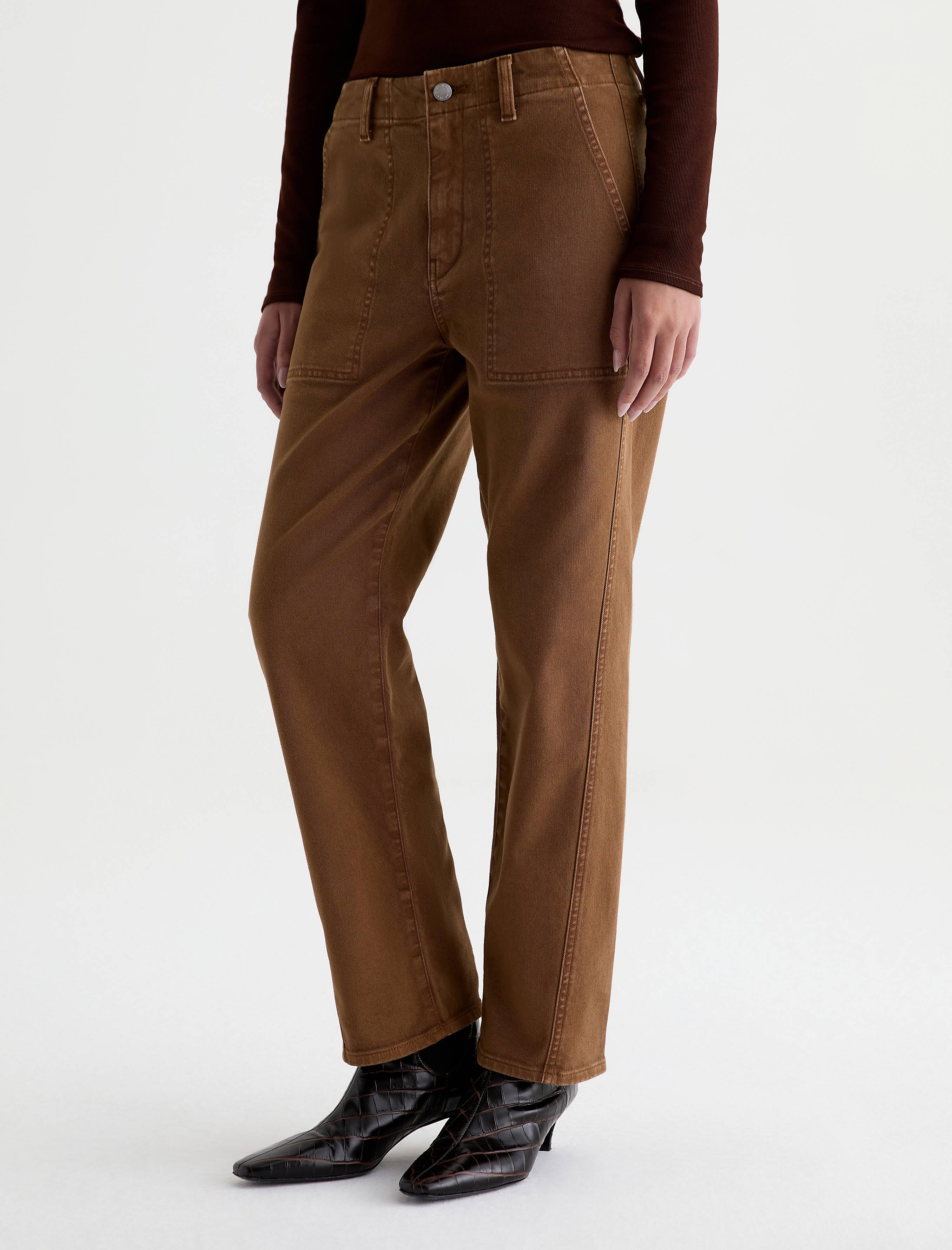 AG Jeans Analeigh in Sulfur Bronze Beat - close up