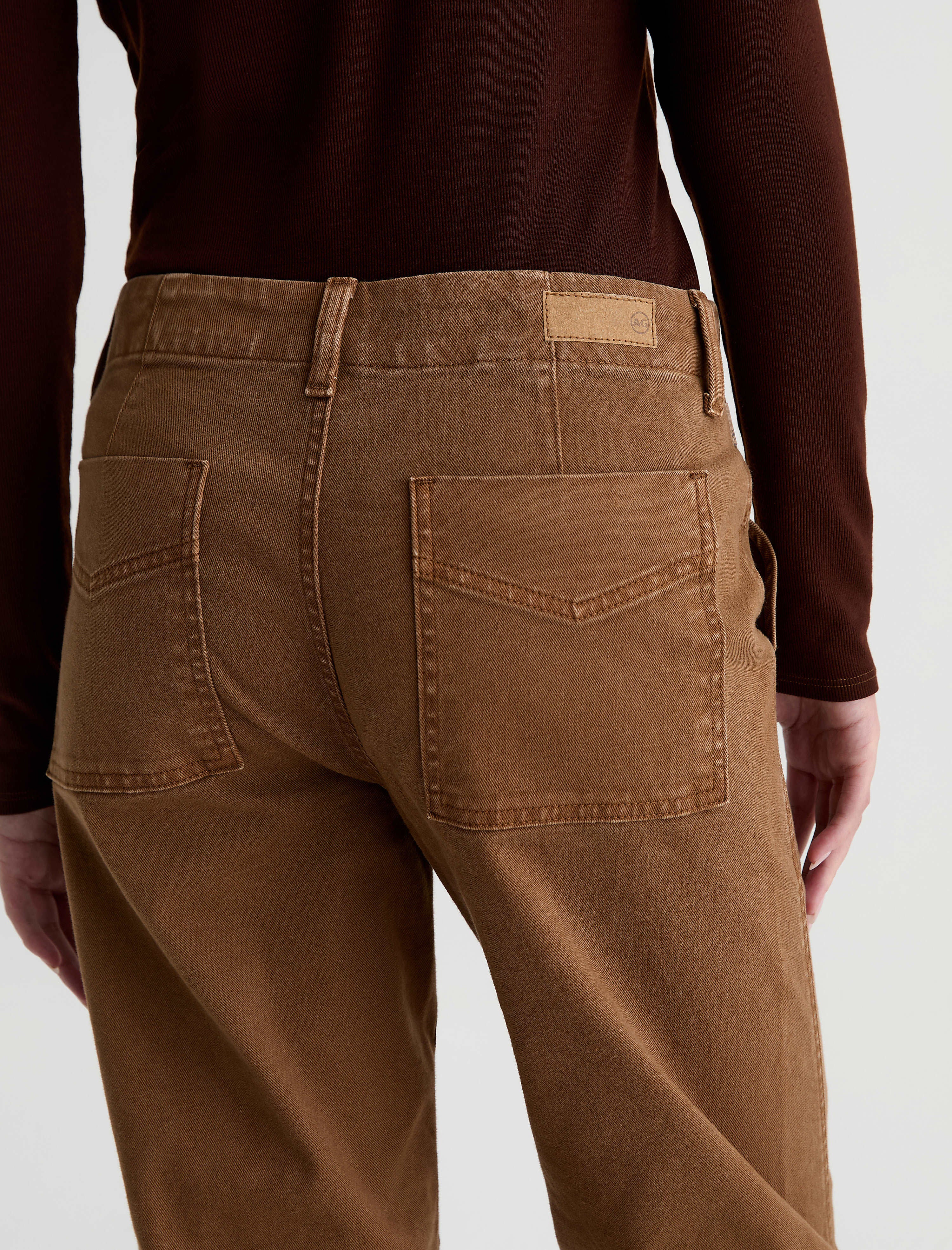 AG Jeans Analeigh in Sulfur Bronze Beat - close up