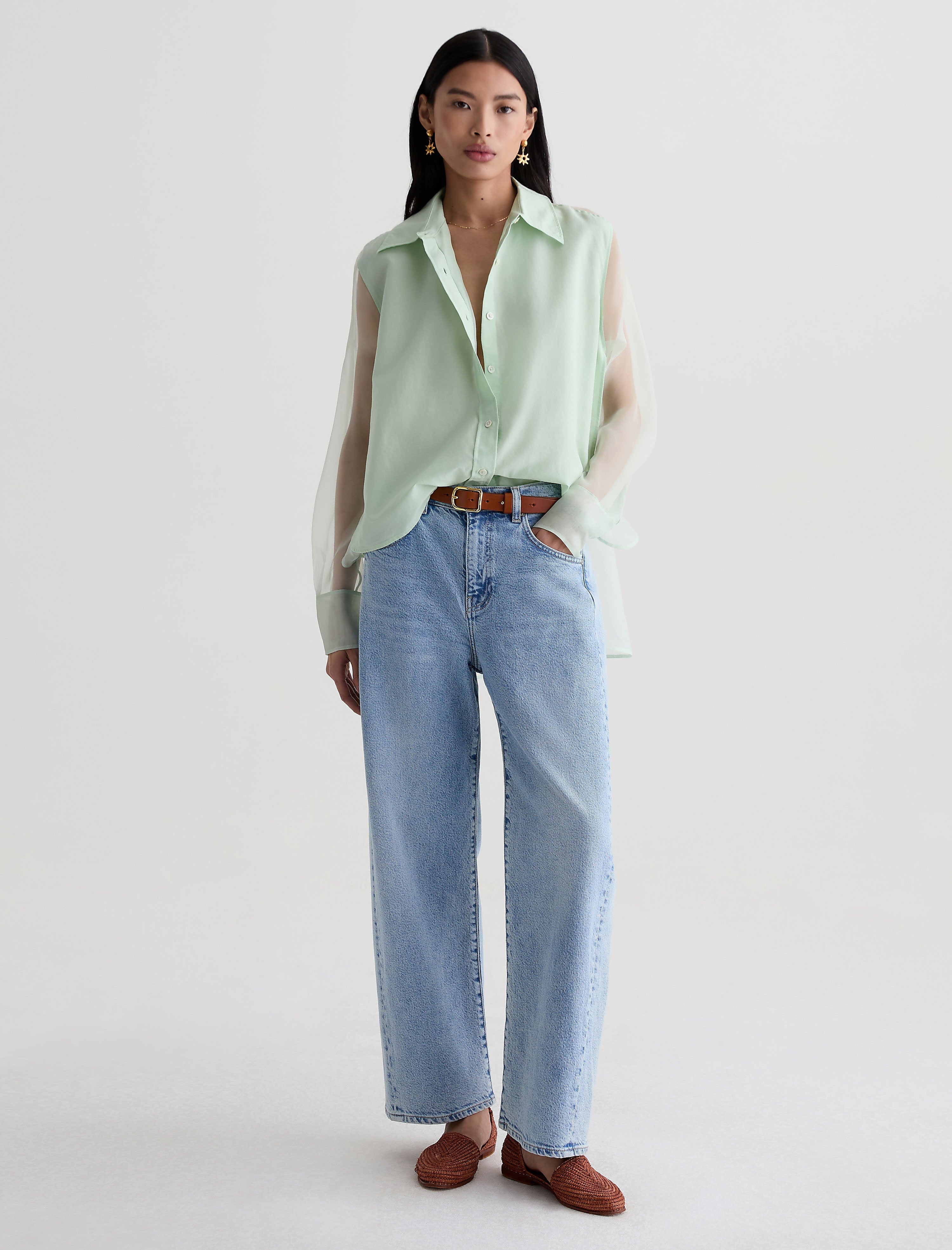 AG Jeans Hattie in Gold Country - side view