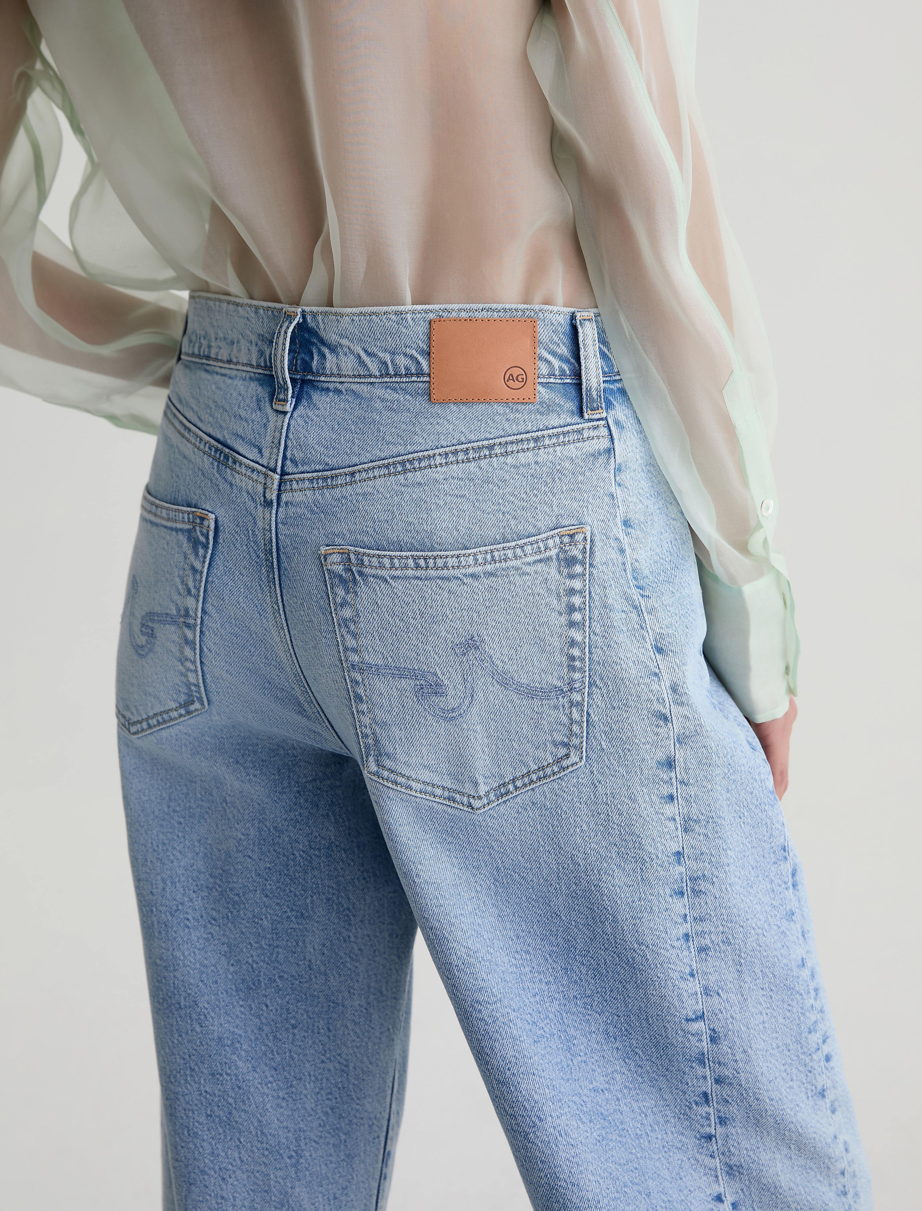 AG Jeans Hattie in Gold Country - close up
