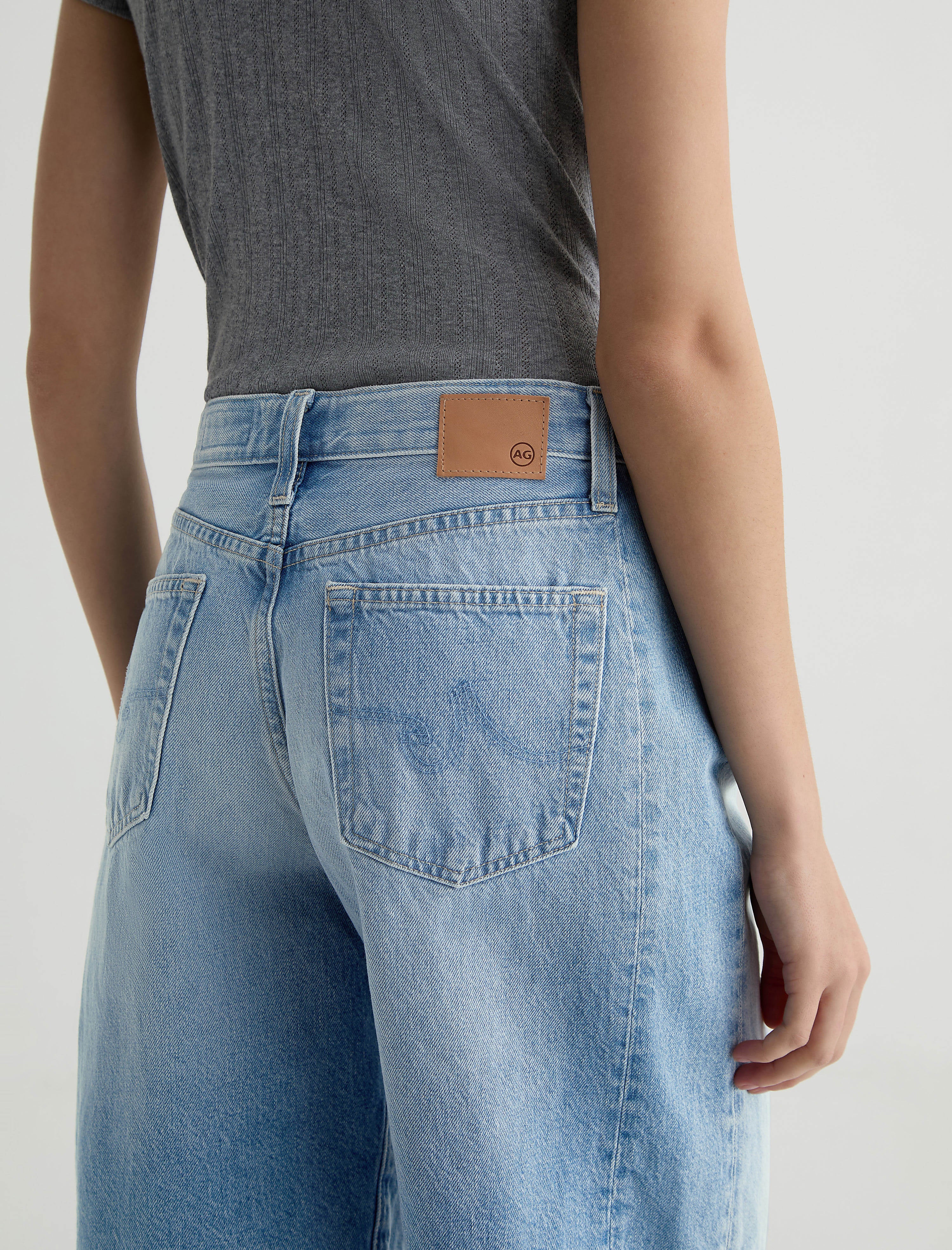 AG Jeans Hattie Short in Mondrian - close up