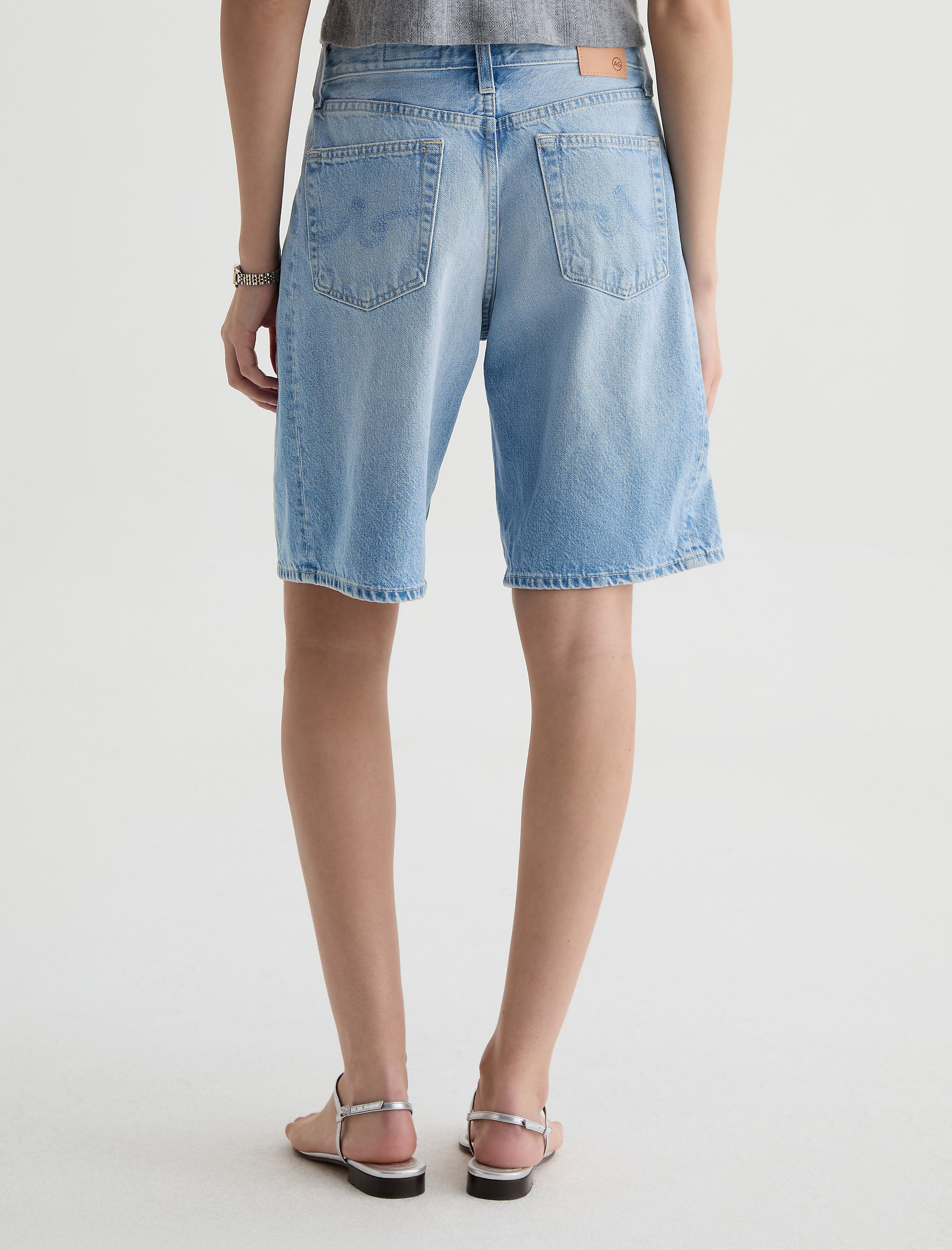 AG Jeans Hattie Short in Mondrian - close up