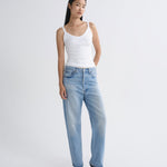 Agolde 90's Jean Mid Rise Loose in Stream - detail view