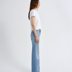 Agolde Adine Shrunken Tee in White - styled look
