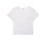 Agolde Adine Shrunken Tee in White