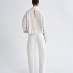 Agolde Arc Jean Loose Wide 32 in Chalk White - detail view
