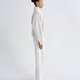 Agolde Arc Jean Loose Wide 32 in Chalk White - styled look