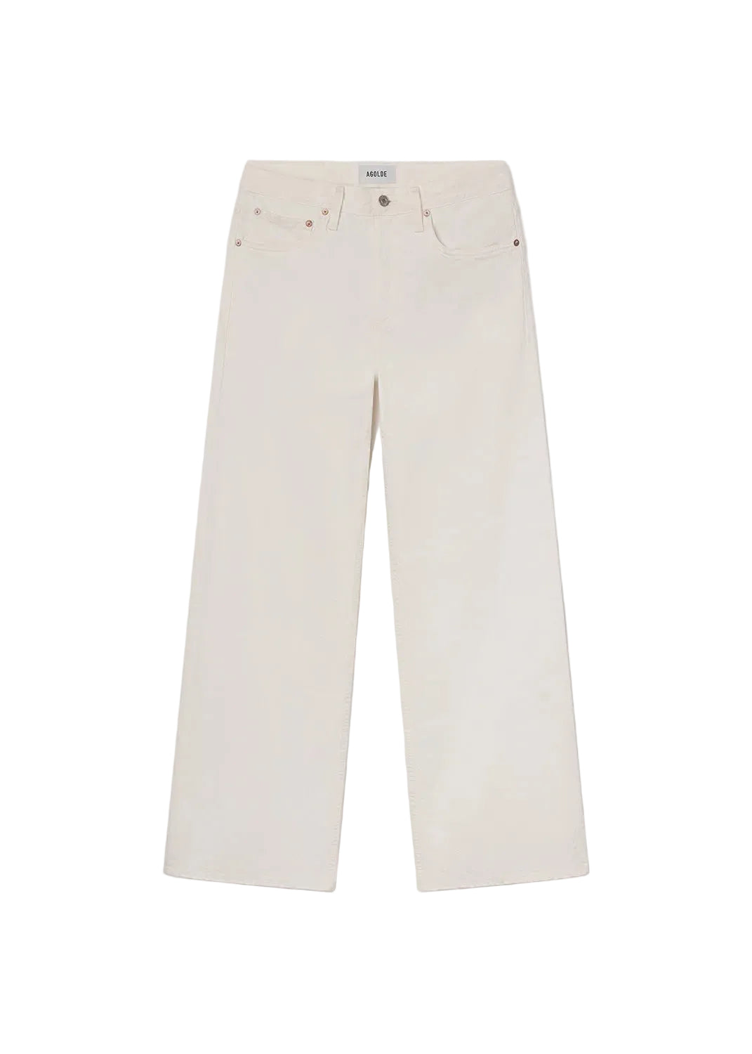Agolde Arc Jean Loose Wide 32 in Chalk White