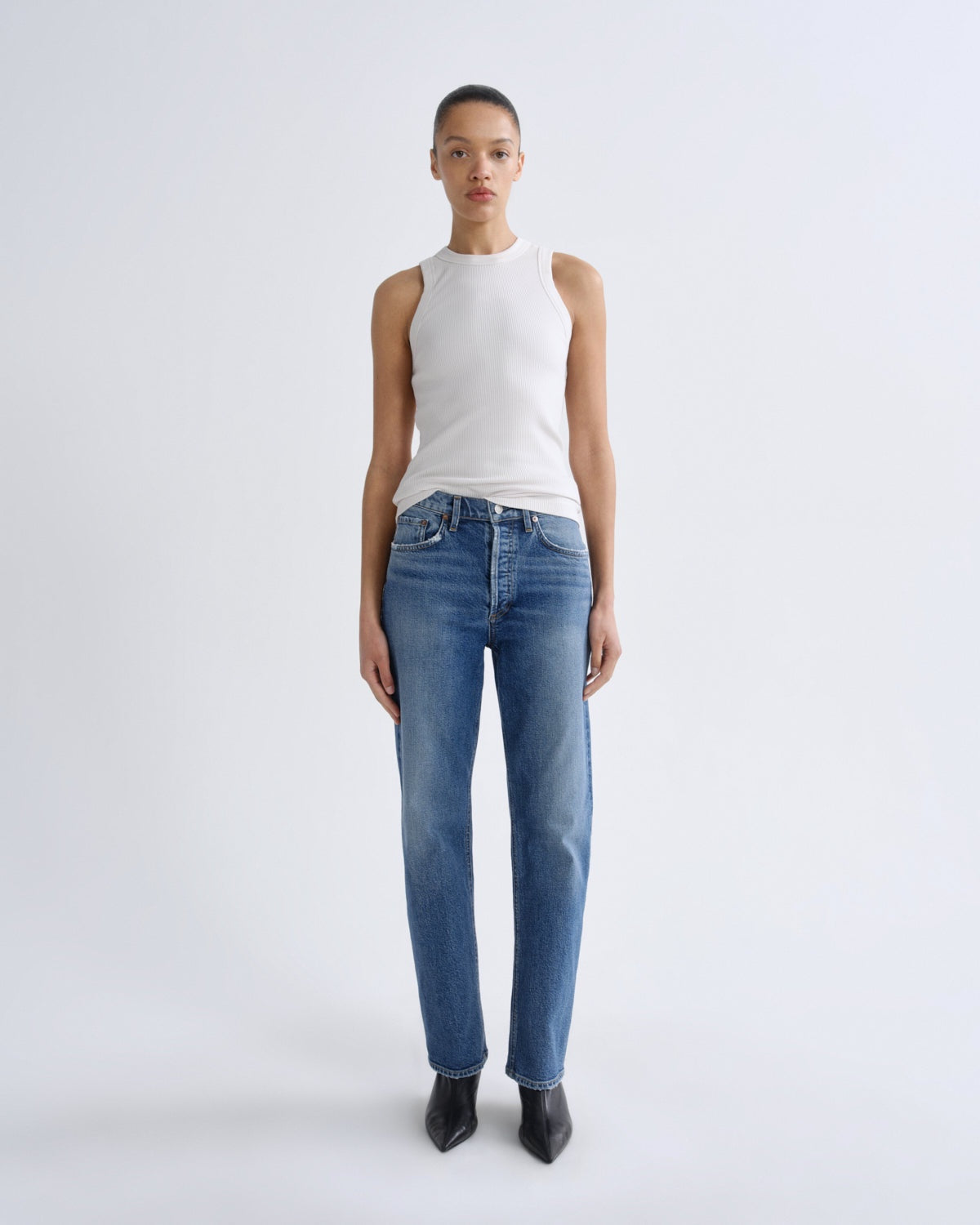 Agolde Lana HR Vintage Straight Stretch in Waive