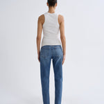 Agolde Lana HR Vintage Straight Stretch in Waive - side view