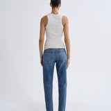 Agolde Lana HR Vintage Straight Stretch in Waive - side view