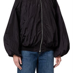 Agolde Raffi Bomber Jacket in Black - styled look