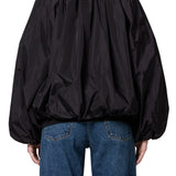 Agolde Raffi Bomber Jacket in Black - outfit inspiration