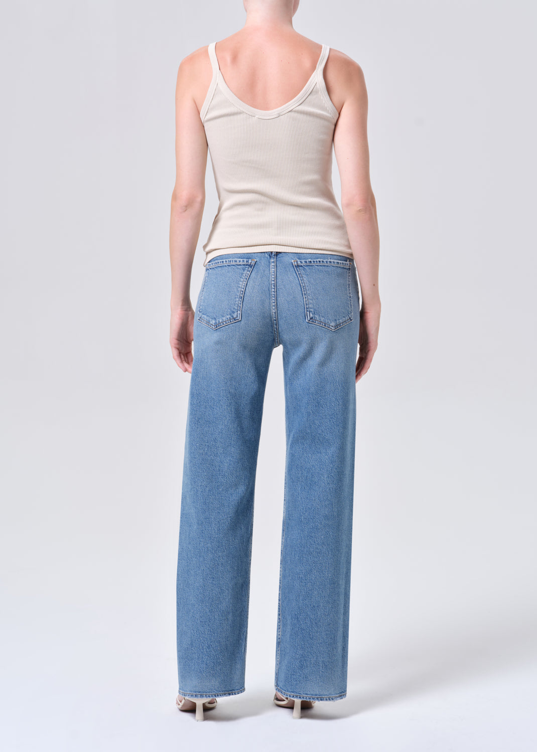 Agolde Ren 32 High Rise Wide Leg in Measure