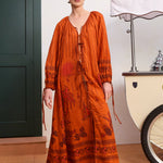 Alemais Boathouse Shirtdress in Orange - side view