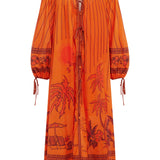 Alemais Boathouse Shirtdress in Orange