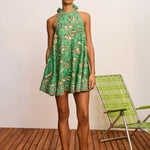 Alemais Fish Sticks Mini Dress in Green - side view