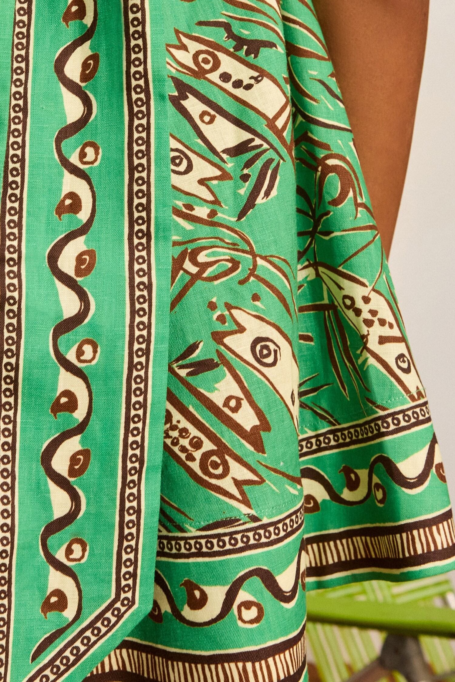 Alemais Fish Sticks Mini Dress in Green - outfit inspiration