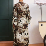 Alemais Otis Shirtdress in Chocolate - styled look