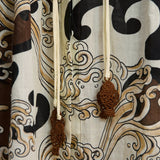 Alemais Otis Shirtdress in Chocolate - close up