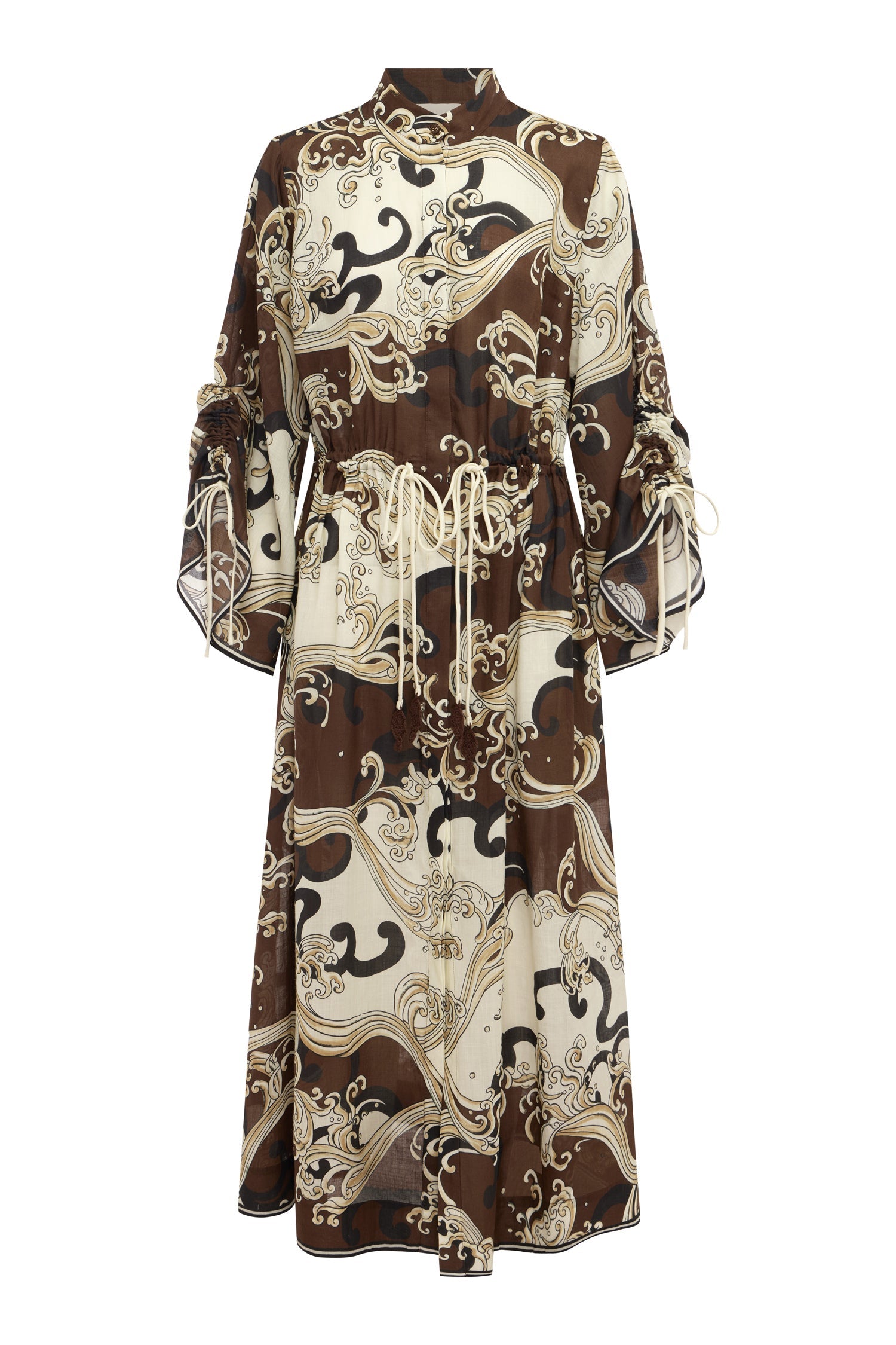 Alemais Otis Shirtdress in Chocolate