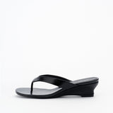 Alias Mae Jilly Flat in Black Oily Crinkle