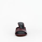 Alias Mae Mina Flat in Burgundy Oily Crinkle Leather