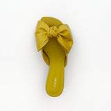 Alias Mae Sybil Heel in Citrus Oily Crinkle Leather - side view