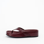 Alias Mae Akiko Flat in Burgundy Oily Crinkle Leather